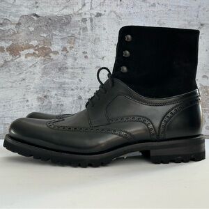 MAGNANNI (for Bergdorf Goodman) Wingtip Boots - Black